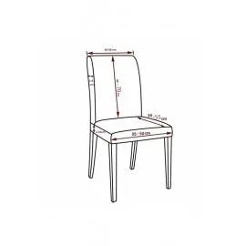 Husa scaun universala spandex/ gri inchis