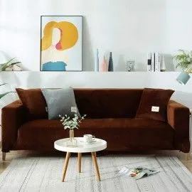 Husa canapea 2 locuri culoare bej