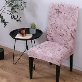 Husa scaun universala spandex/ Pink-Marble