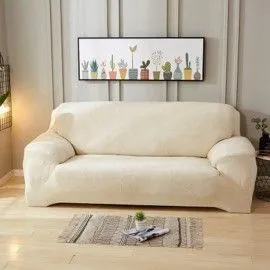 Husa canapea 3 locuri culoare bej